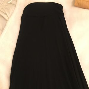 Jersey fabric maxi skirt